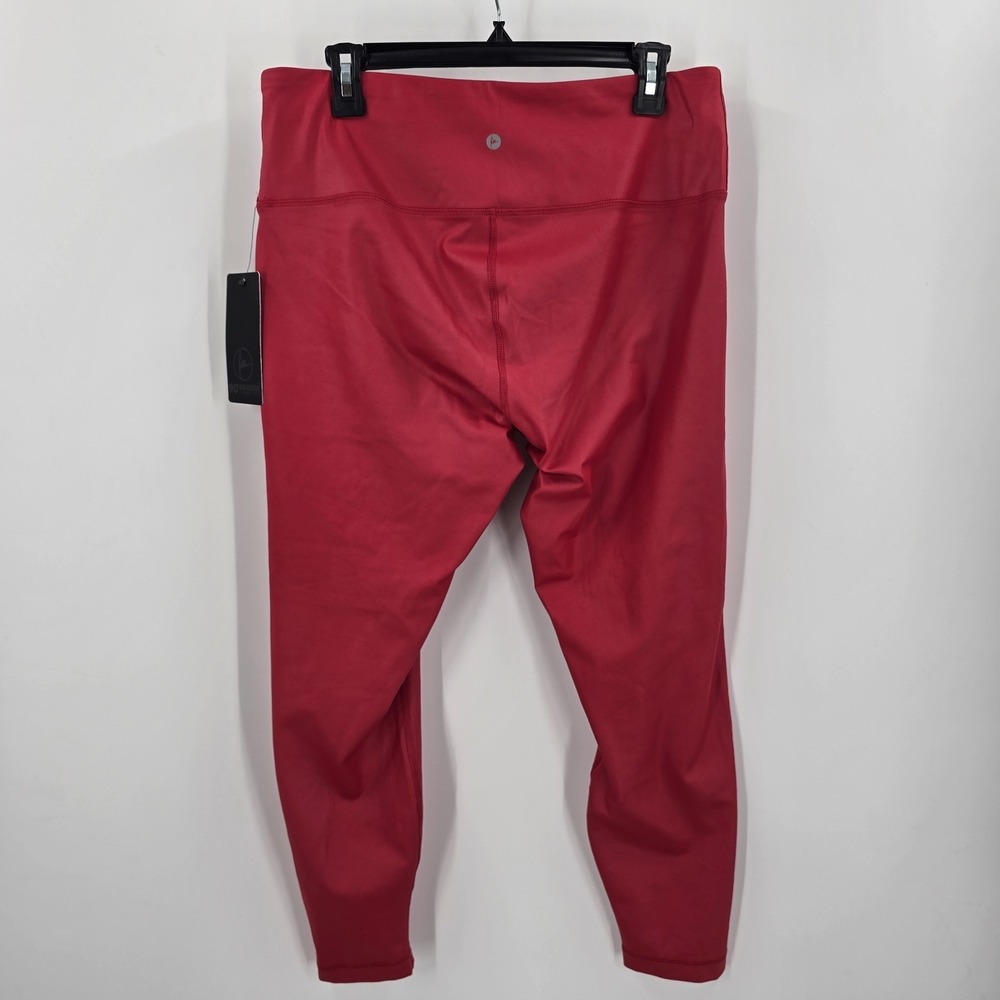 NWT 90 Degree By Reflex Leggins Womens XL Scorpio Red Straight Leg New - Picture 2 of 8